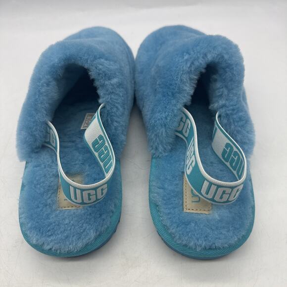 UGG light blue size 6 FLUFF YEAH SLIDE SANDAL/SLIPPER NEW WITHOUT BOX - Picture 4 of 6